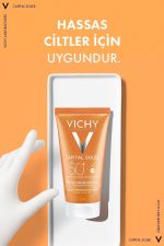 Vichy Capital Soleil Spf50+ Velvety Pürüzsüz Görünen Bir Cilt İçin Güneş Koruyucu- 50ml