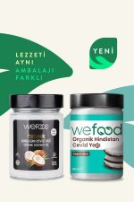 Wefood Organik Hindistan Cevizi Yağı 300 ml (Soğuk Sıkım)