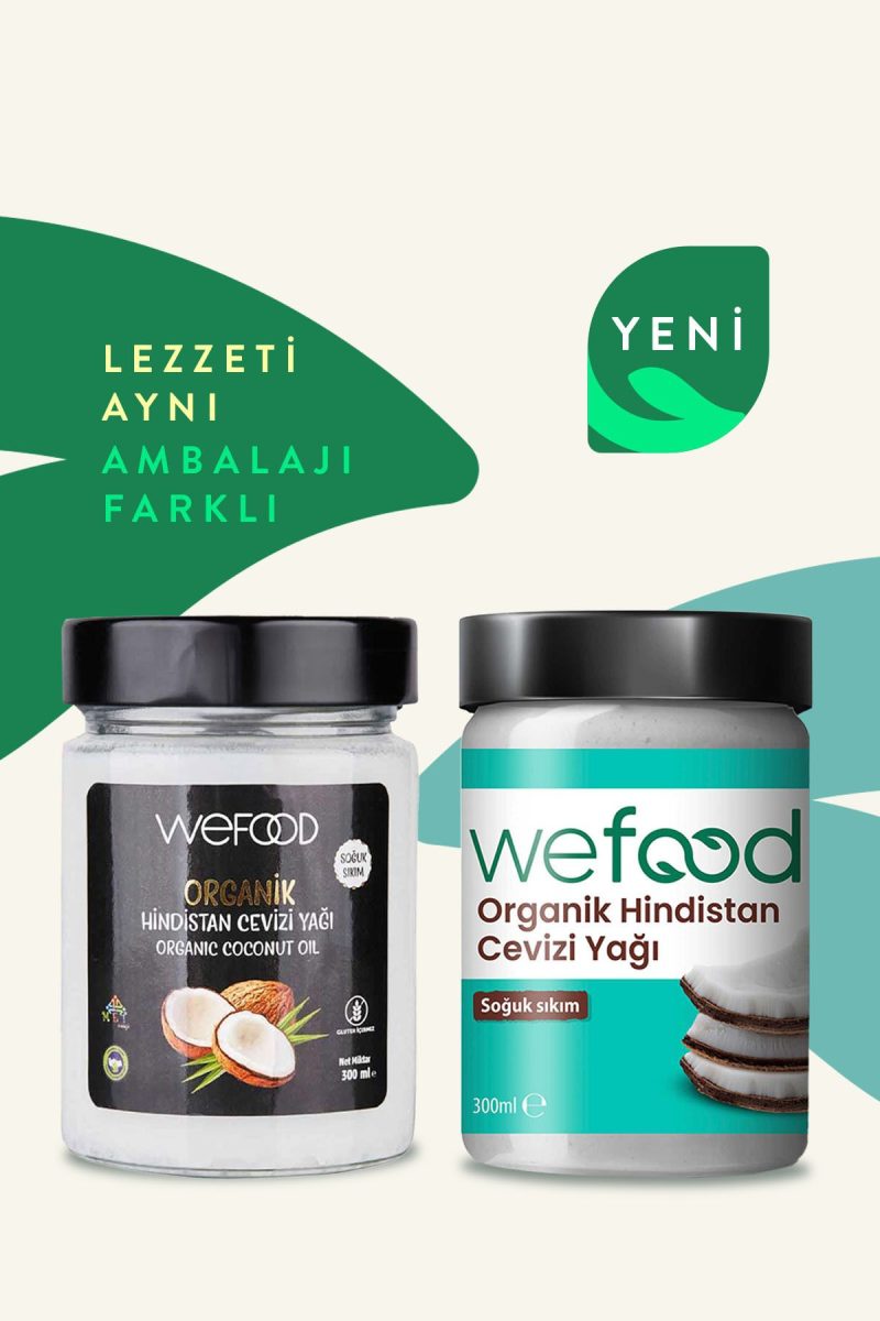 Wefood Organik Hindistan Cevizi Yağı 300 ml (Soğuk Sıkım)