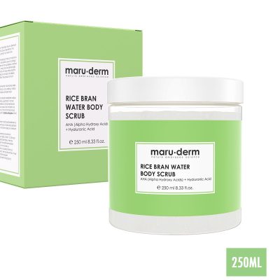 لایه‌بردار روشن‌کننده بدن با آب برنج و AHA | MaruDerm