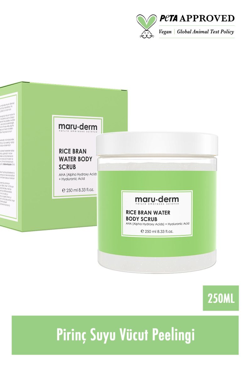 لایه‌بردار روشن‌کننده بدن با آب برنج و AHA | MaruDerm