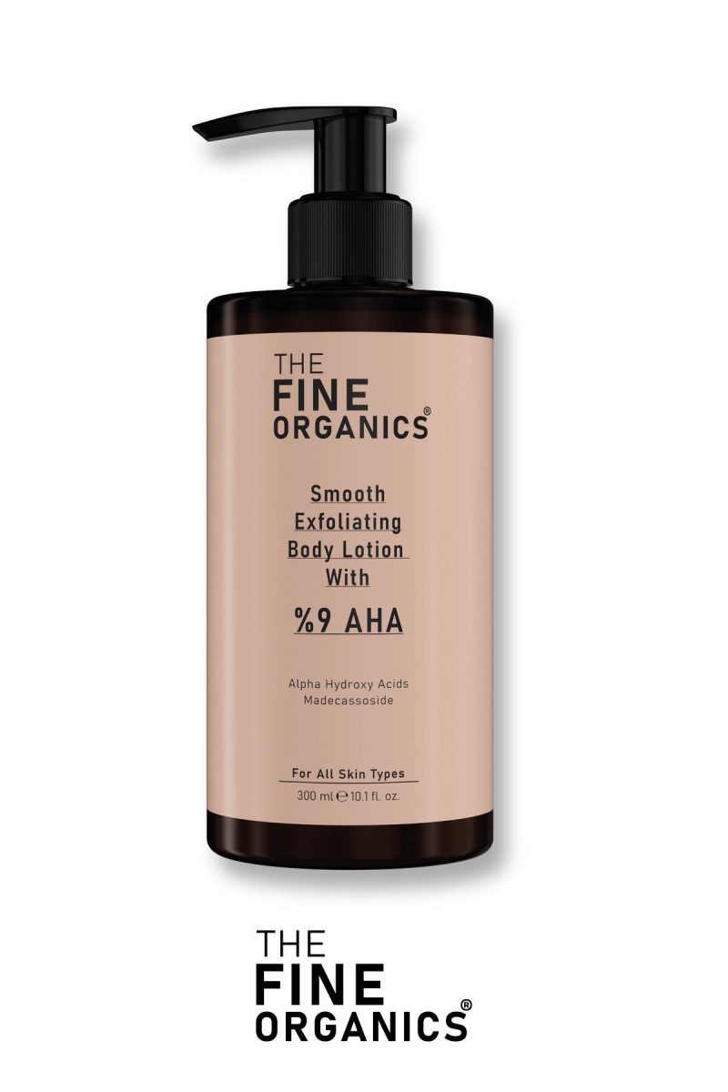 لوسیون لایه‌بردار و روشن‌کننده بدن AHA ۹٪ | برنده THE FINE ORGANICS