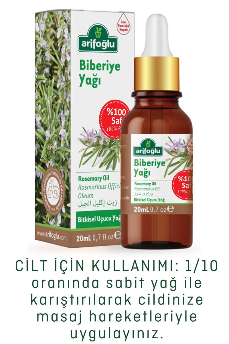 Arifoğlu Biberiye Yağı 20ml 0 Saf Ve Doğal Rosemary Oil