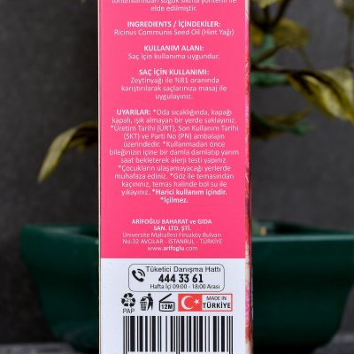 Arifoğlu Hint Yağı Soğuk Sıkım 50ml 0 Saf ve Doğal Castor Oil