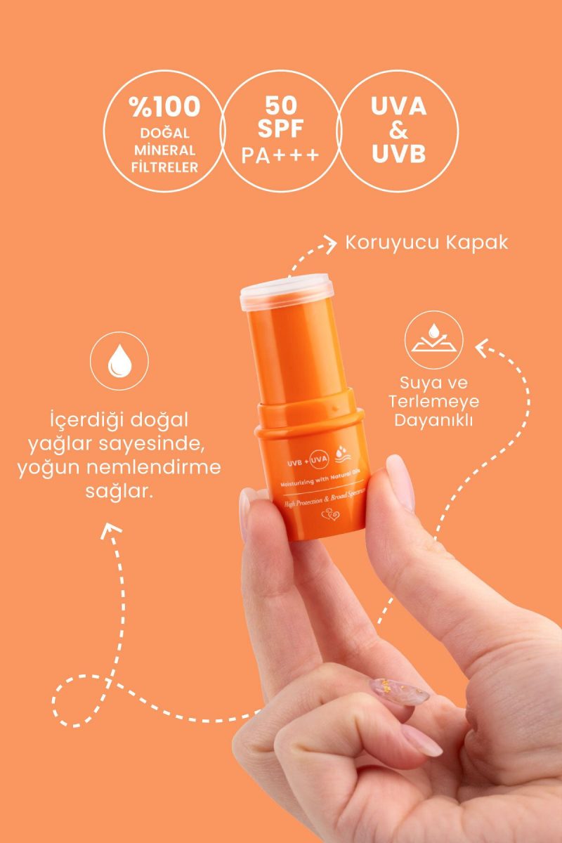 Bade Natural 0 Mineral Filtreli 50 Spf Besleyici Güneş Koruyucu Stick
