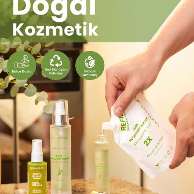 Bade Natural Biberiye Suyu Güçlendirici Saç Toniği Refill Paket 200 ml 0 Doğal Ve Saf