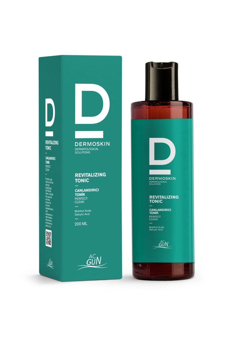Dermoskin Acgun Sivilce ve Akne Karşıtı Canlandırıcı Tonik | Gözenek Sıkılaştırıcı | Salisilik Asit | 200 ml