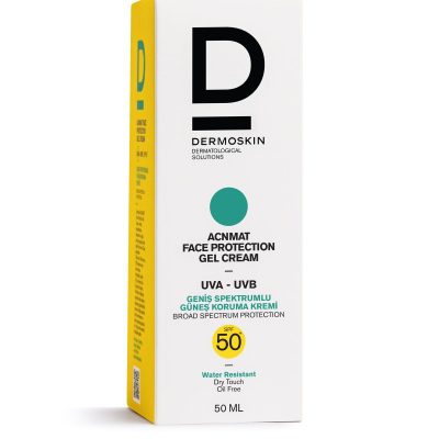 Dermoskin AcnMat Face Protection Gel Güneş Kremi Spf 50+ | Sivilce ve Akne Karşıtı | UVA&UVB Koruyucu | 50 ml