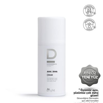 Dermoskin Be Bright AHA & BHA Glikolik Asit & Salisilik Asit Krem | Siyah Nokta | Leke Karşıtı | 33 ml