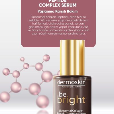 Dermoskin Be Bright Liposomal Collagen Peptide Complex Serum | Yaşlanma ve Kırışıklık Karşıtı | 30 ml