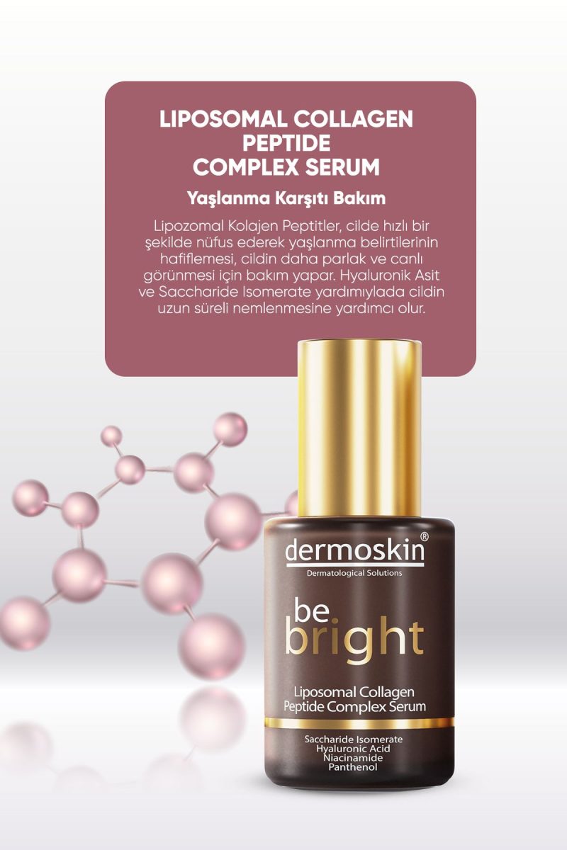 Dermoskin Be Bright Liposomal Collagen Peptide Complex Serum | Yaşlanma ve Kırışıklık Karşıtı | 30 ml