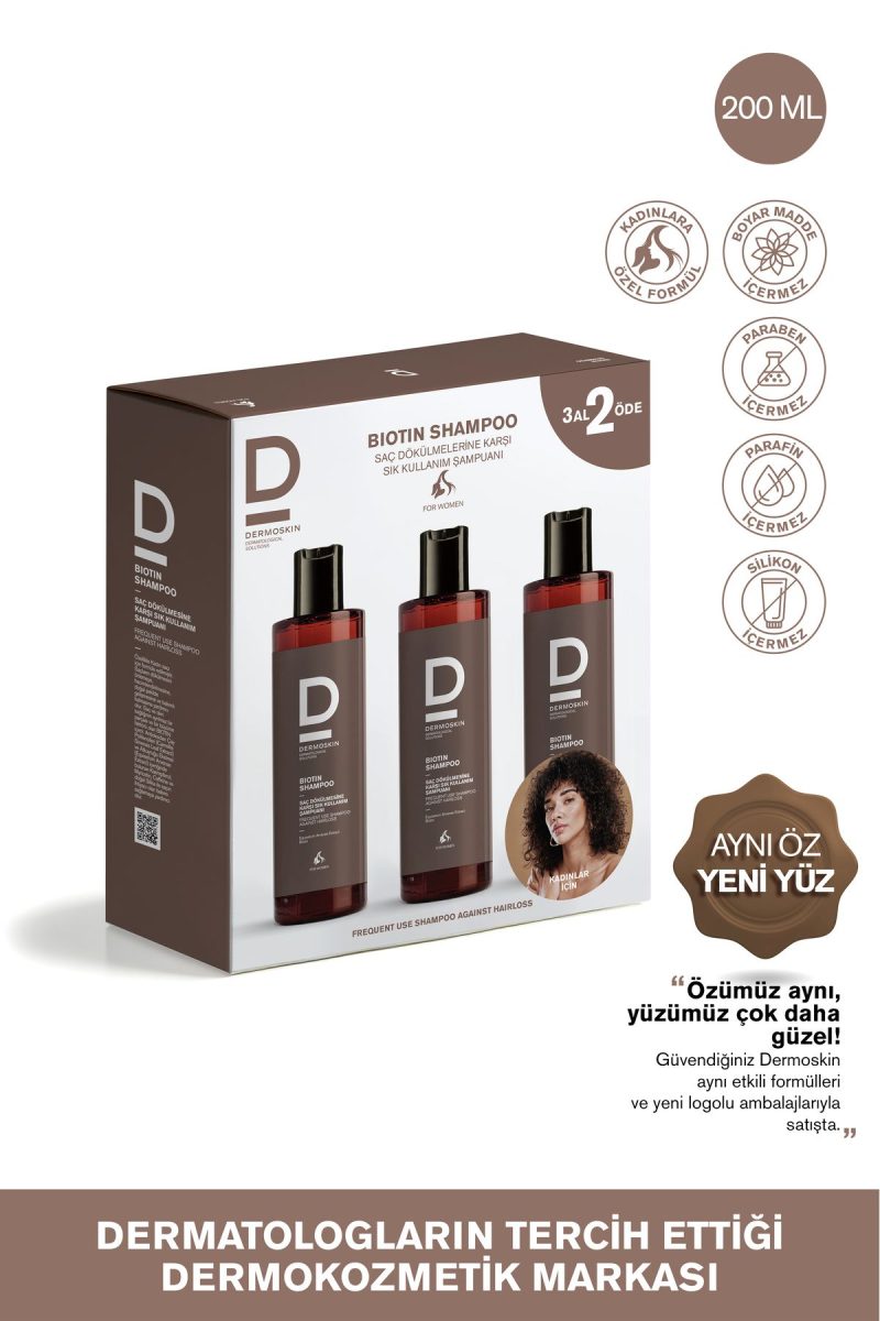 Dermoskin Biotin Kadın Şampuan 200ml 3 Al 2 Öde