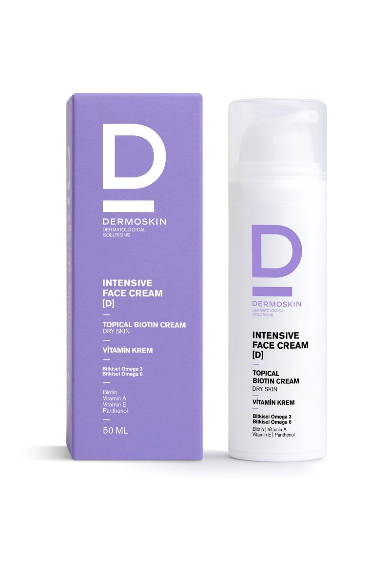 Dermoskin Intensive Face Topicalbiotin Cream(D) | Kuru Ciltler İçin Nemlendirici Yoğun Bakım Kremi | 50 ml