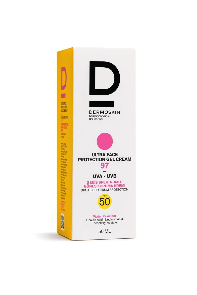 Dermoskin Ultra Face Protection Gel Cream Spf 97+ | Leke Karşıtı Güneş Kremi | UVA & UVB Koruyucu | 50 ml