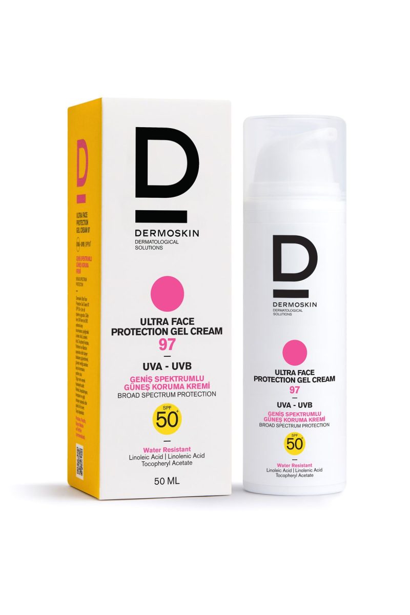 Dermoskin Ultra Face Protection Gel Cream Spf 97+ | Leke Karşıtı Güneş Kremi | UVA & UVB Koruyucu | 50 ml