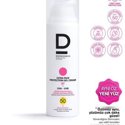 Dermoskin Ultra Face Protection Gel Cream Spf 97+ | Leke Karşıtı Güneş Kremi | UVA & UVB Koruyucu | 50 ml