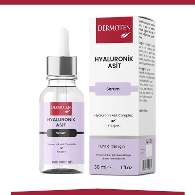 Dermoten Hyaluronik Asit Nemlendiricili Cilt Bakım Serum 30 ml