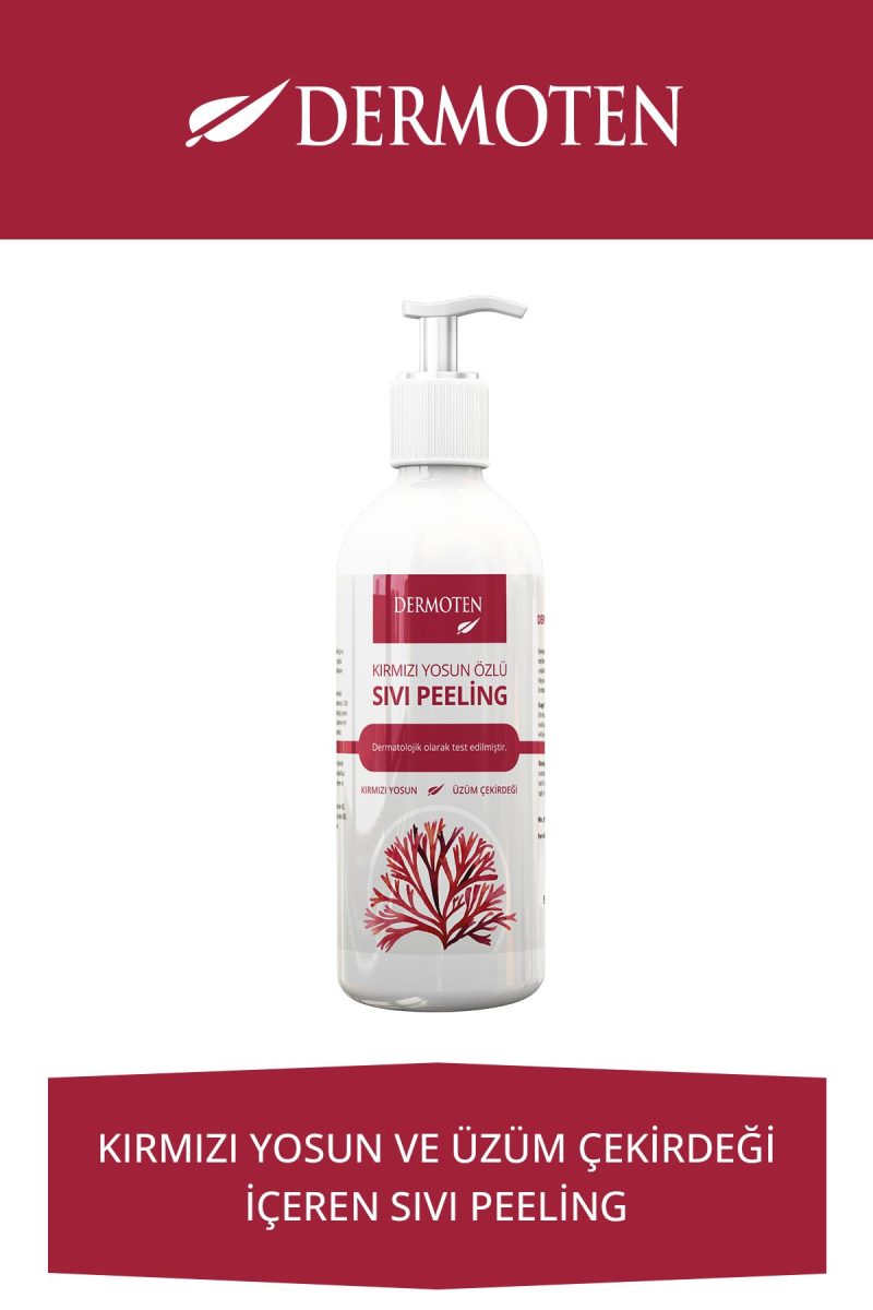 Dermoten Kırmızı Yosun Özlü Sıvı Peeling - 150 ml