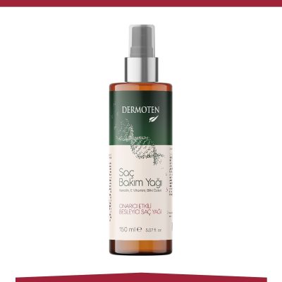 Dermoten Saç Bakım Yağı Keratin Ve E Vitaminli Onarıcı 150 ml