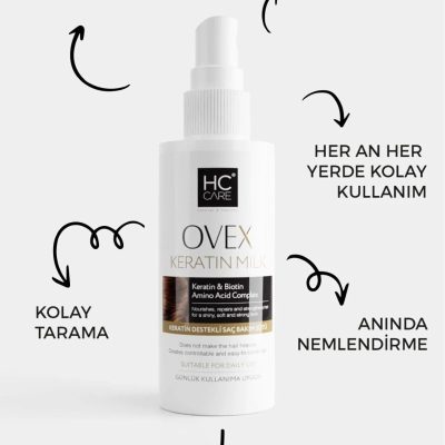 HC Care Hc Ovex Keratin & Biotin Saç Bakım Sütü - 150 Ml. Yeni Koku