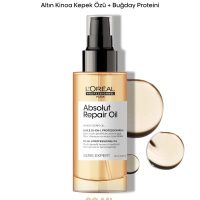 L'oreal Professionnel Loreal Serie Expert Absolut Repair 10 In 1 Yıpranmış Saçlar Için 10 Etkili Mucize Saç Bakım Yağı 90