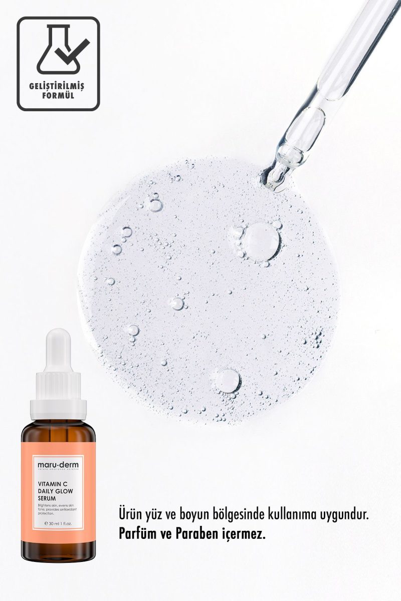 Maru.Derm C Vitamini Ve Peptid Aydınlatıcı Cilt Bakım Serumu 30 Ml