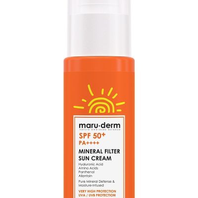 Maru.Derm Güneş Kremi | SPF 50+ 0 Mineral Filtre Güneş Kremi 50 ML