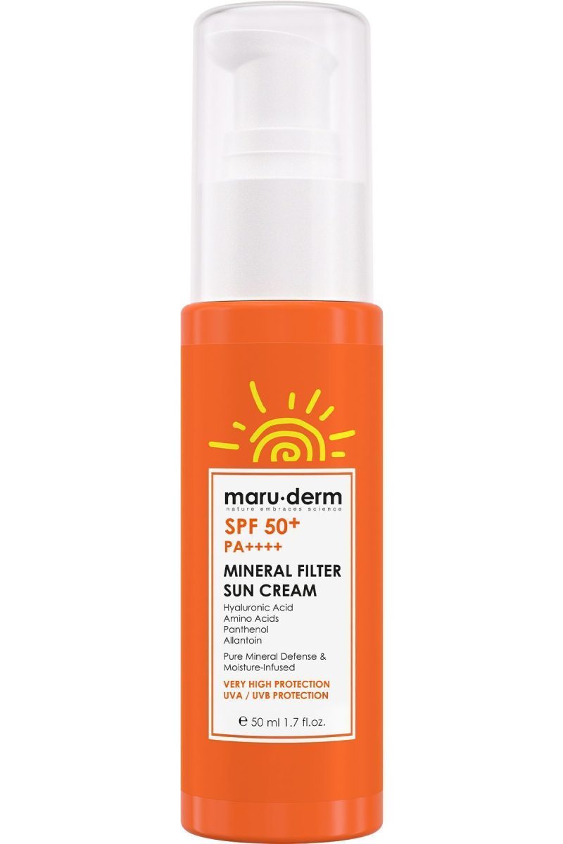 Maru.Derm Güneş Kremi | SPF 50+ 0 Mineral Filtre Güneş Kremi 50 ML