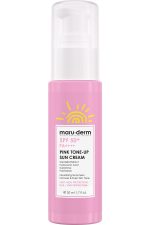 Maru.Derm Güneş Kremi | SPF 50+ Pembe Ton Eşitleyici (Pink Tone-Up) Güneş Kremi | Yeni Nesil Kore Filtreli