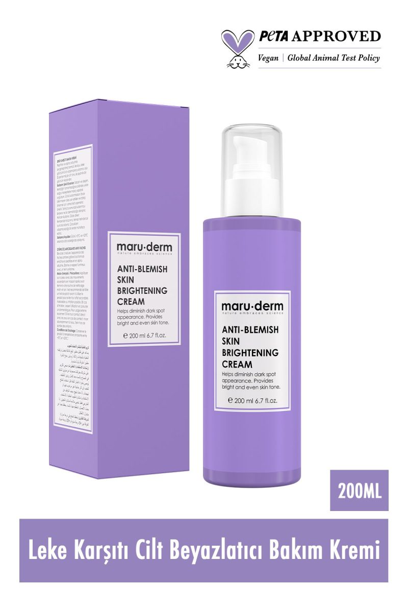 Maru.Derm Maruderm Leke Karşıtı Cilt Beyazlatıcı Yüz Bakım Kremi 200 ml
