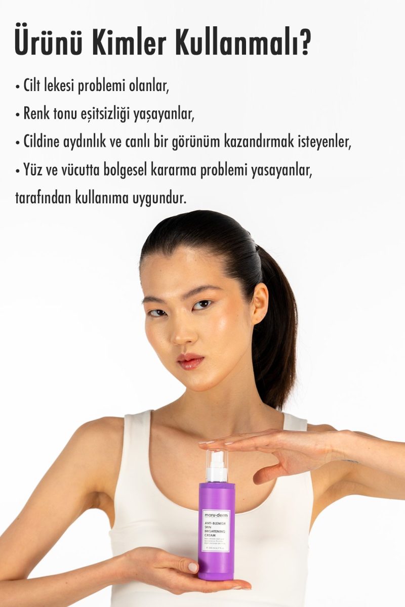 Maru.Derm Maruderm Leke Karşıtı Cilt Beyazlatıcı Yüz Bakım Kremi 200 ml
