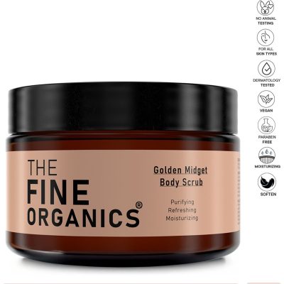 THE FINE ORGANICS Minyatür Altın Karpuz Özlü Besleyici ve Arındırıcı Batık Karşıtı Vücut Peelingi