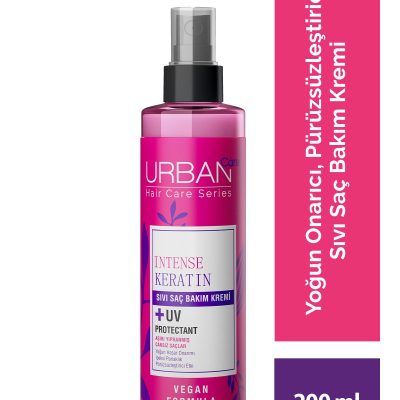 Urban Care Intense & Keratin Aşırı Yıpranmış ve Cansız Saçlara Özel Sıvı Saç Bakım Kremi-200ml-vegan