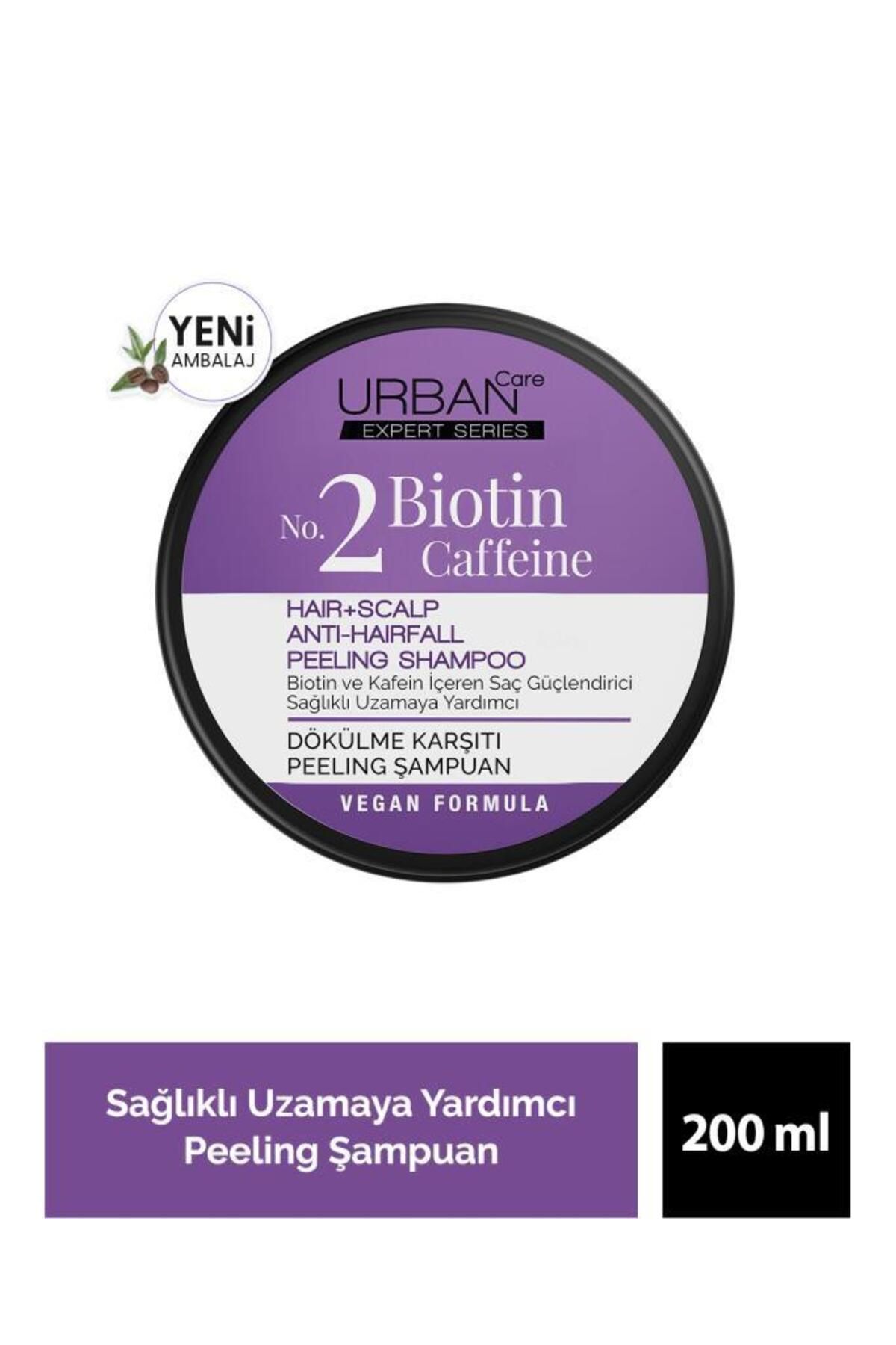 Urban Care No. 2 EXPERT Series Biotin & Caffeine Dökülme Karşıtı Hızlı Uzamaya Yardımcı Peeling Şampuan
