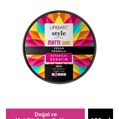 Urban Care Style Guide Doğal ve Mat Görünüm Sağlayan Matte Wax - Esnek Tutuş - Vegan - 100 ml
